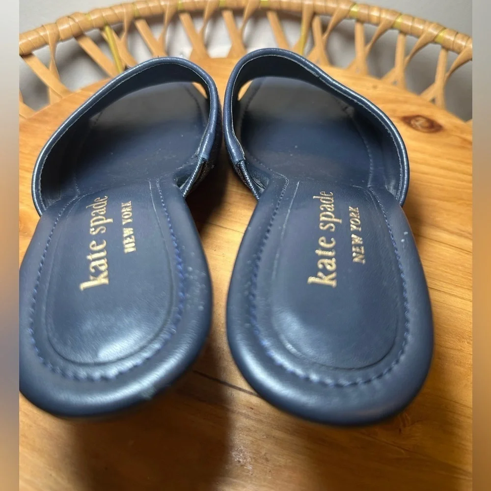 Kate Spade New York Malibu Summer Vacation Resort Sandal Blazer Blue Size 7.5/38